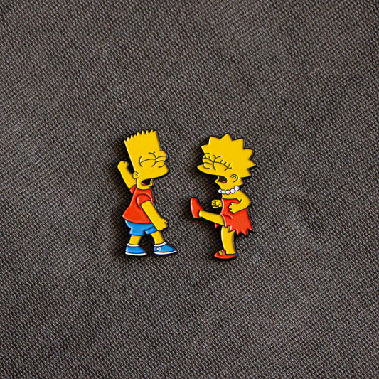 Bart vs. Lisa Soft Enamel Pin Set