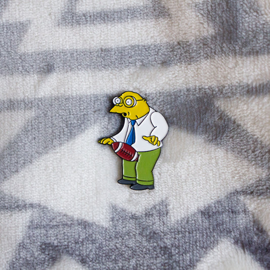 Hans Hit by Football Soft Enamel Pin
