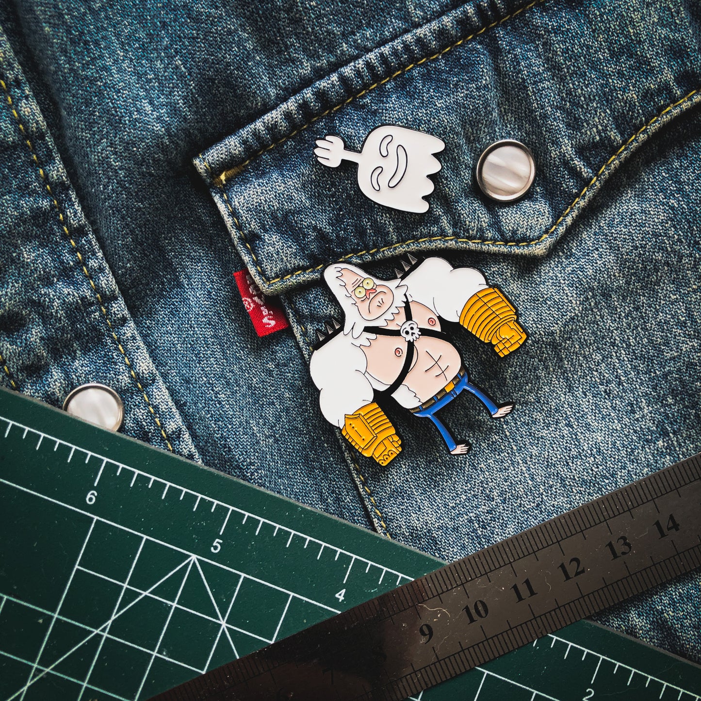 Skips Fists of Justice Soft Enamel Pin