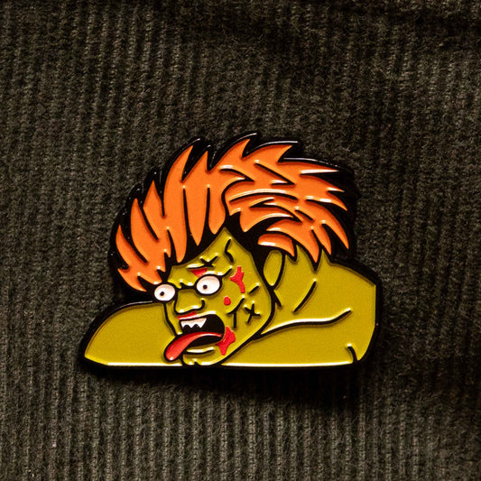 Battered Blanka Soft Enamel Pin