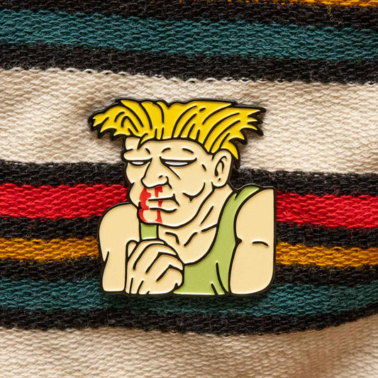 Battered Guile Soft Enamel Pin