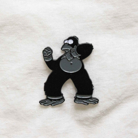 A soft enamel pin of King Homer, from the animated series The Simpsons.