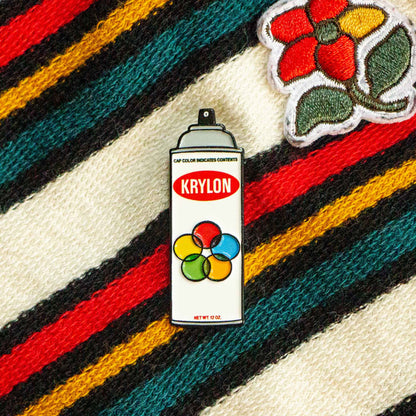 Krylon Spray Paint Can Soft Enamel Pin