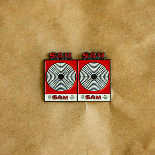 Sam the Record Man Soft Enamel Pin